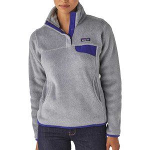 Patagonia Re-Tool Snap-T Fleece Pullover - Women's Tailored Grey/Blue (L)